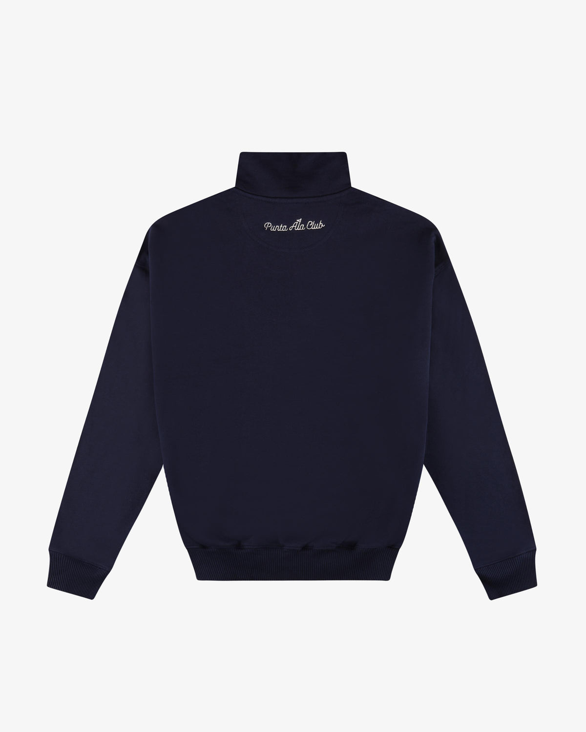 Felpa mezza zip linea Golf - Blu Navy