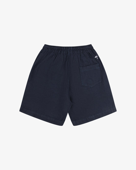Bermuda lino pinetto - Blu Navy