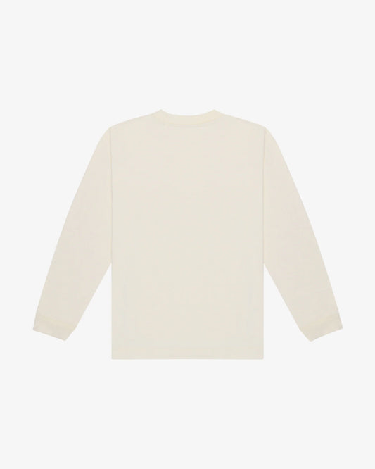 pocket t shirt maniche lunghe Panna