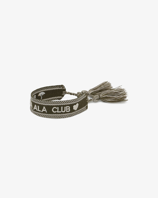 Embroidered Logo Bracelet - Olive Green