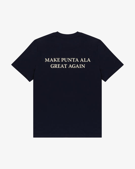 T-Shirt "Make Punta Ala Great Aigain" - blu/bianco