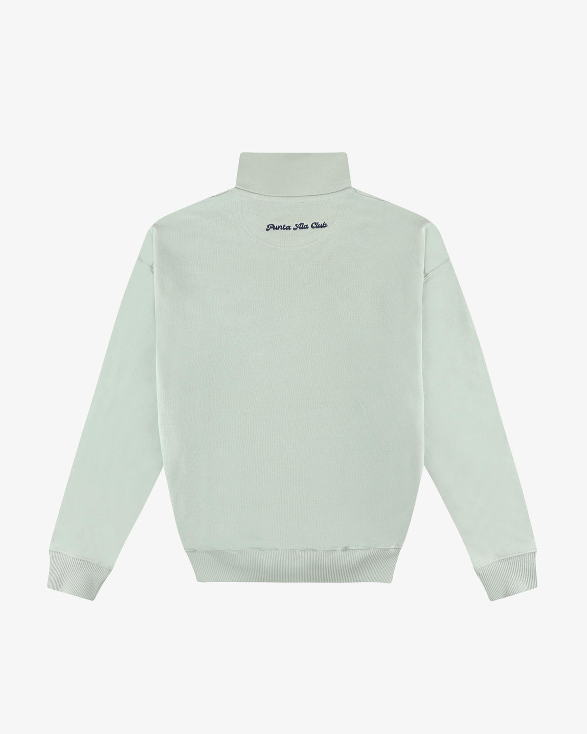 Felpa mezza zip pinetto - Verde Menta