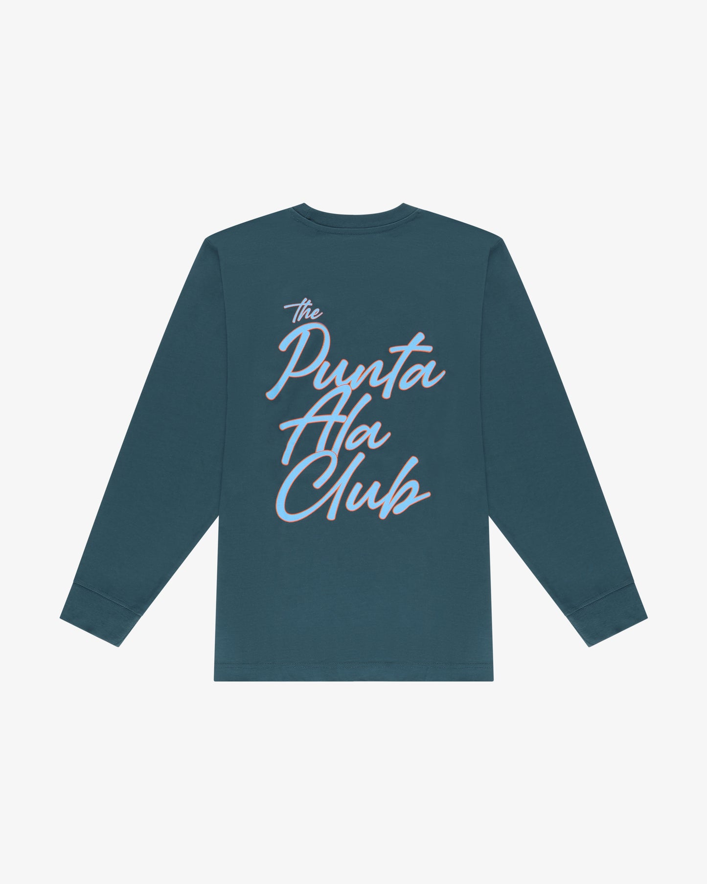 t shirt maniche lunghe "Rainbow" - petrolio/azzurro