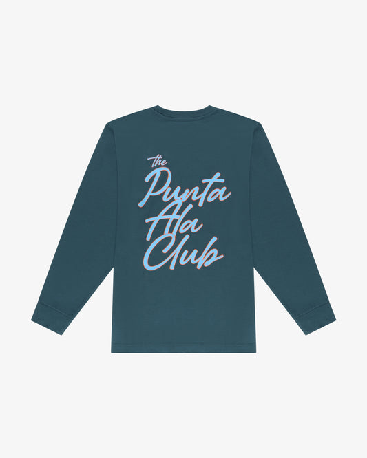 t shirt maniche lunghe "Rainbow" - petrolio/azzurro