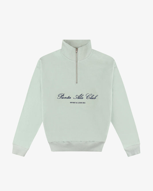 Felpa mezza zip Sport & Leisure - Verde Menta