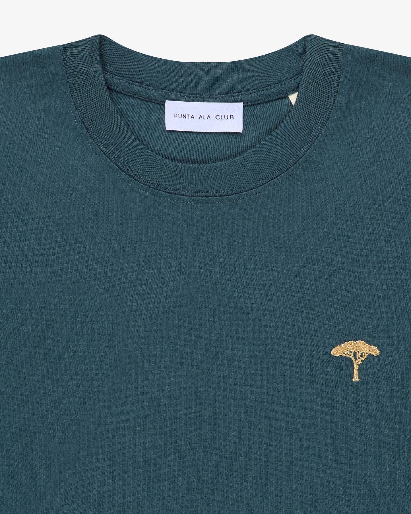 t shirt maniche lunghe "Rainbow" - petrolio/senape