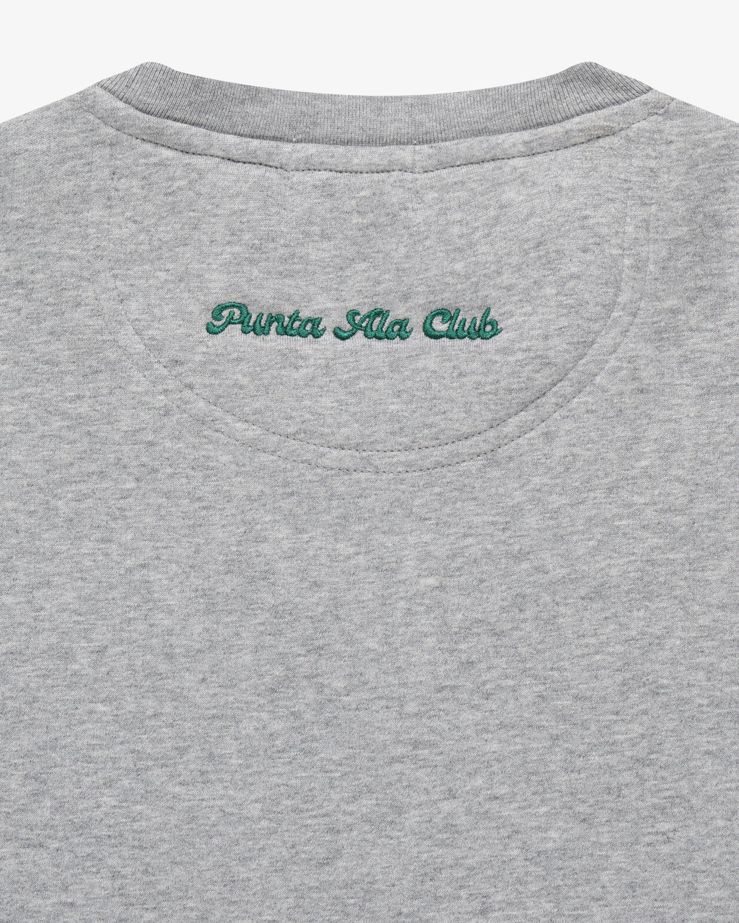 ⁠Felpa girocollo pinetto - grigio/verde