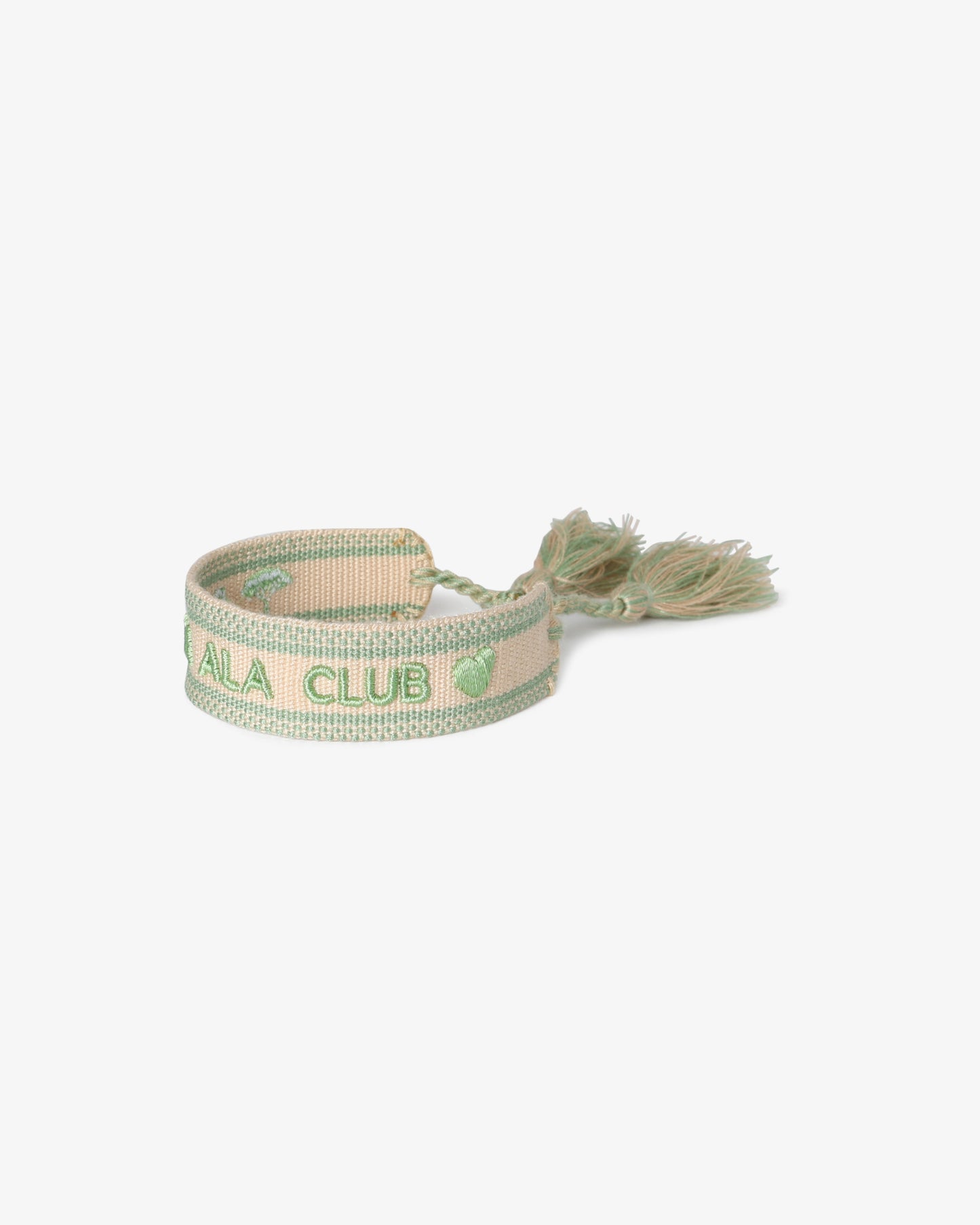 Embroidered Logo Bracelet - Pastel Green