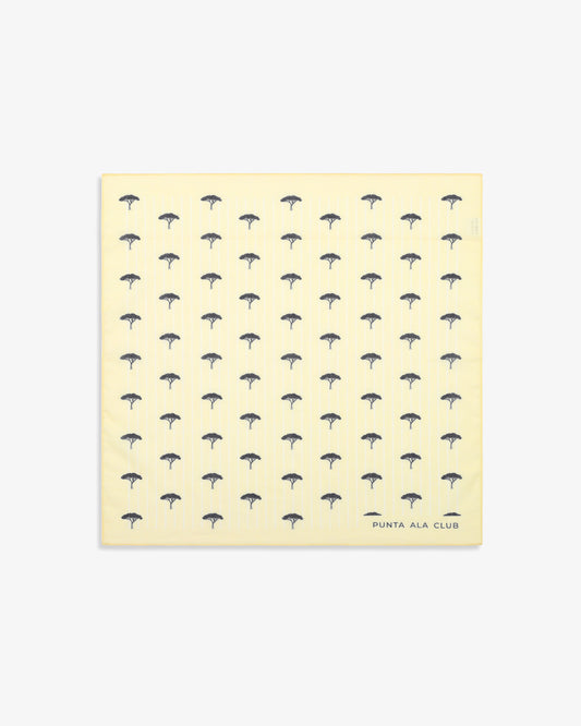 Foulard con pinetti - giallo