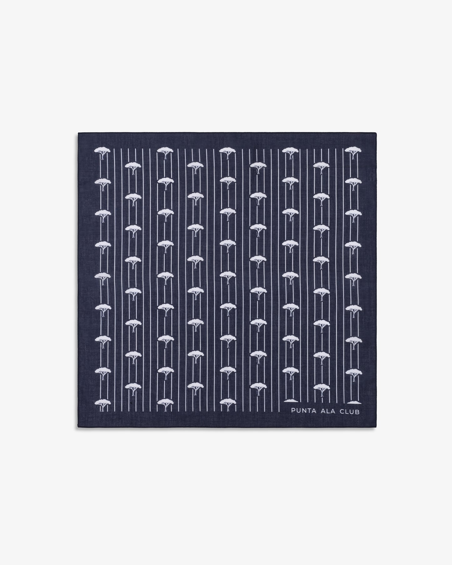 Foulard con pinetti - blu