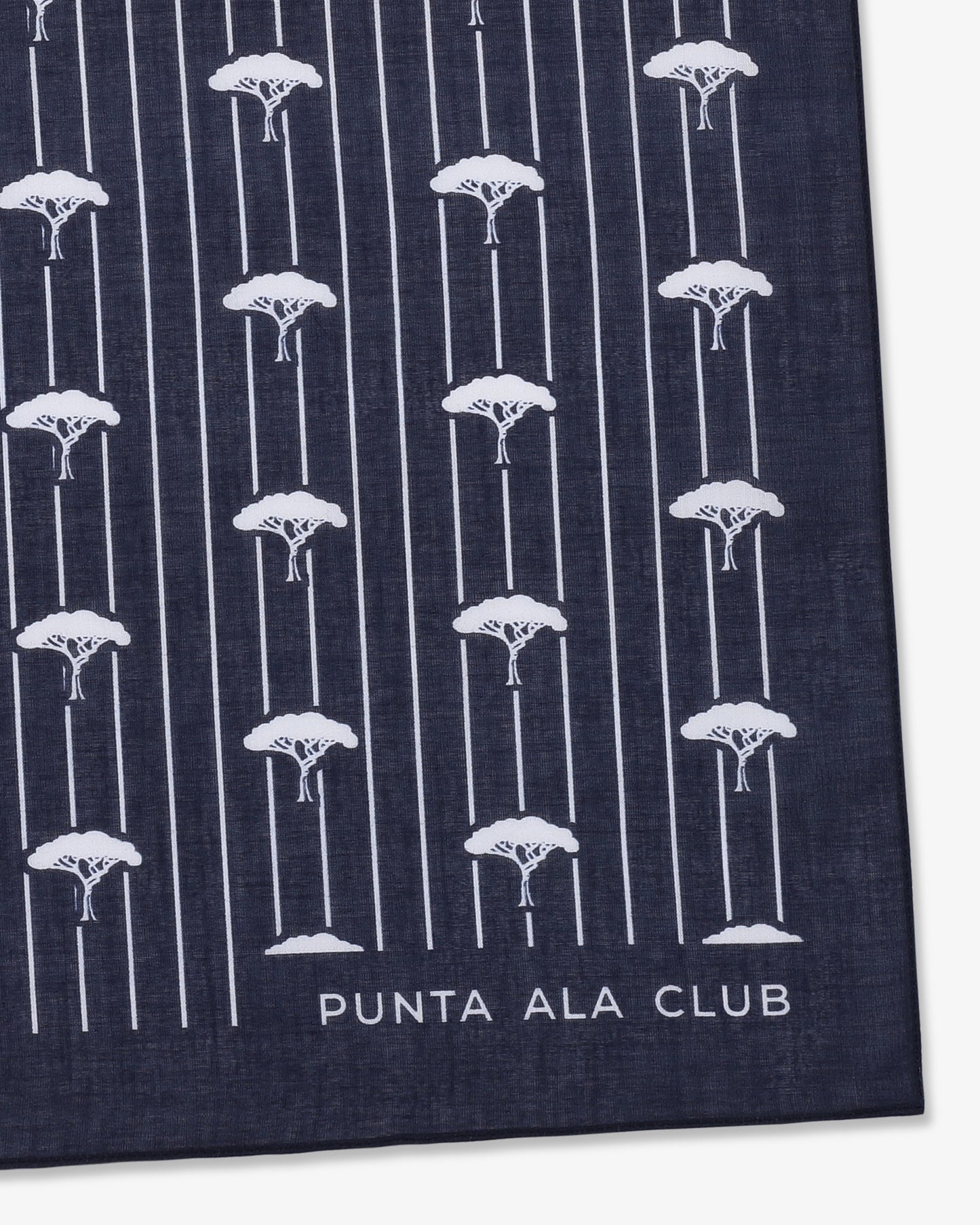 Foulard con pinetti - blu