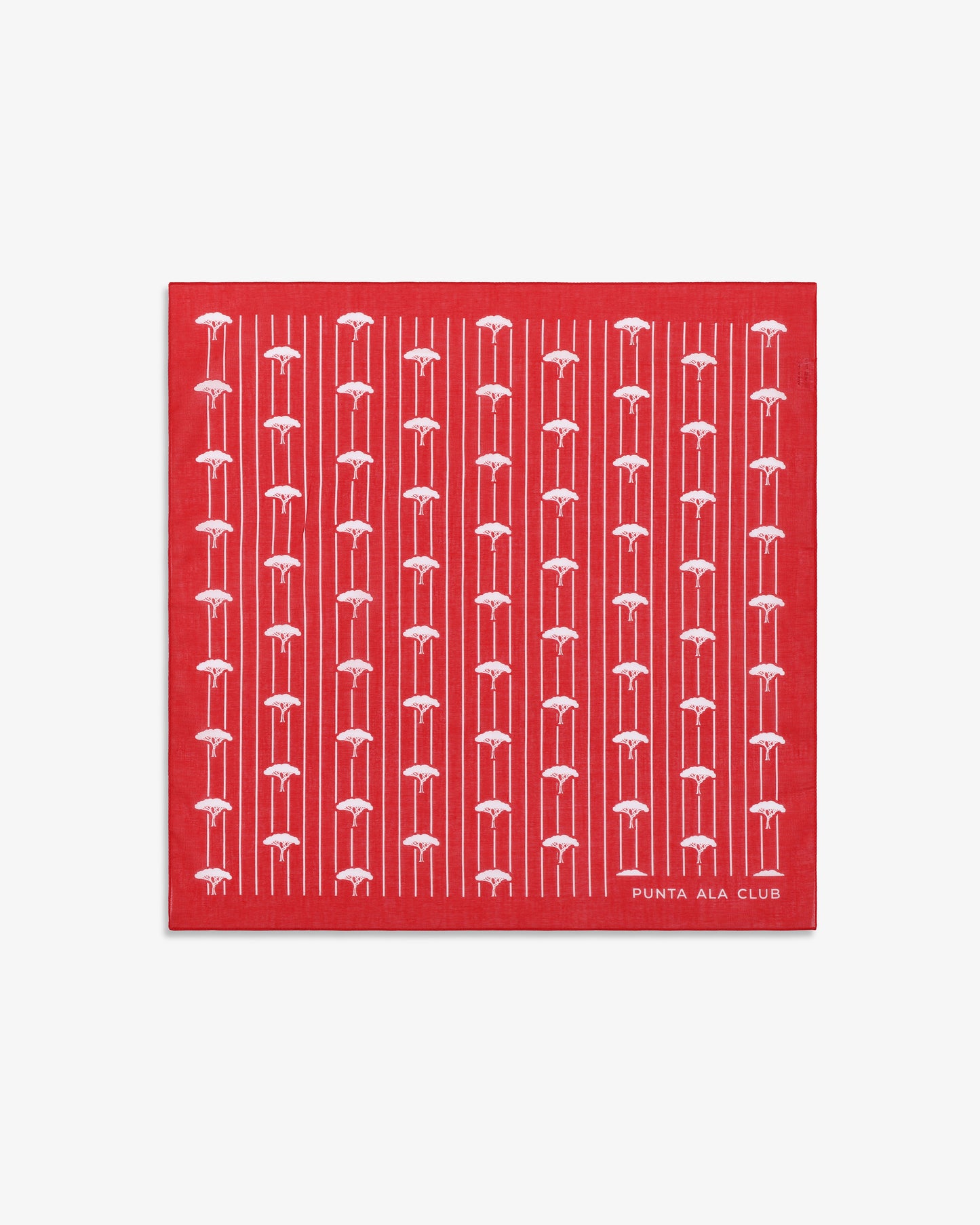 Foulard con pinetti - rosso