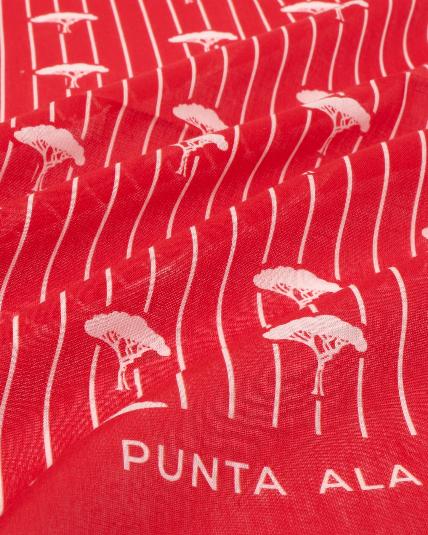 Foulard con pinetti - rosso