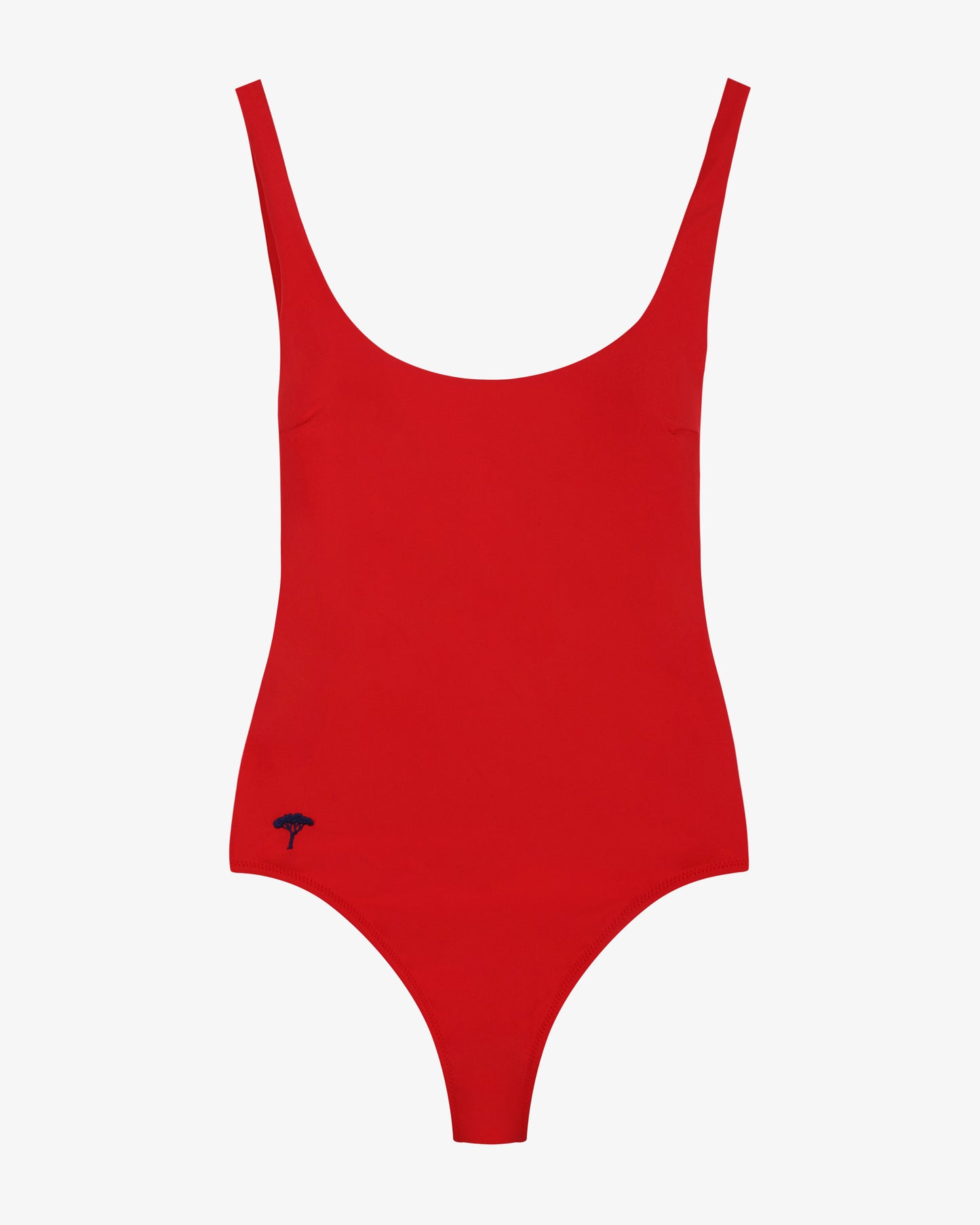 Costume intero tinta unita "Ginevra" - rosso