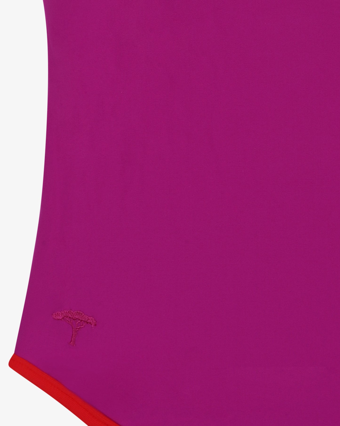 Costume intero tinta unita "Olivia" - bouganville/rosso