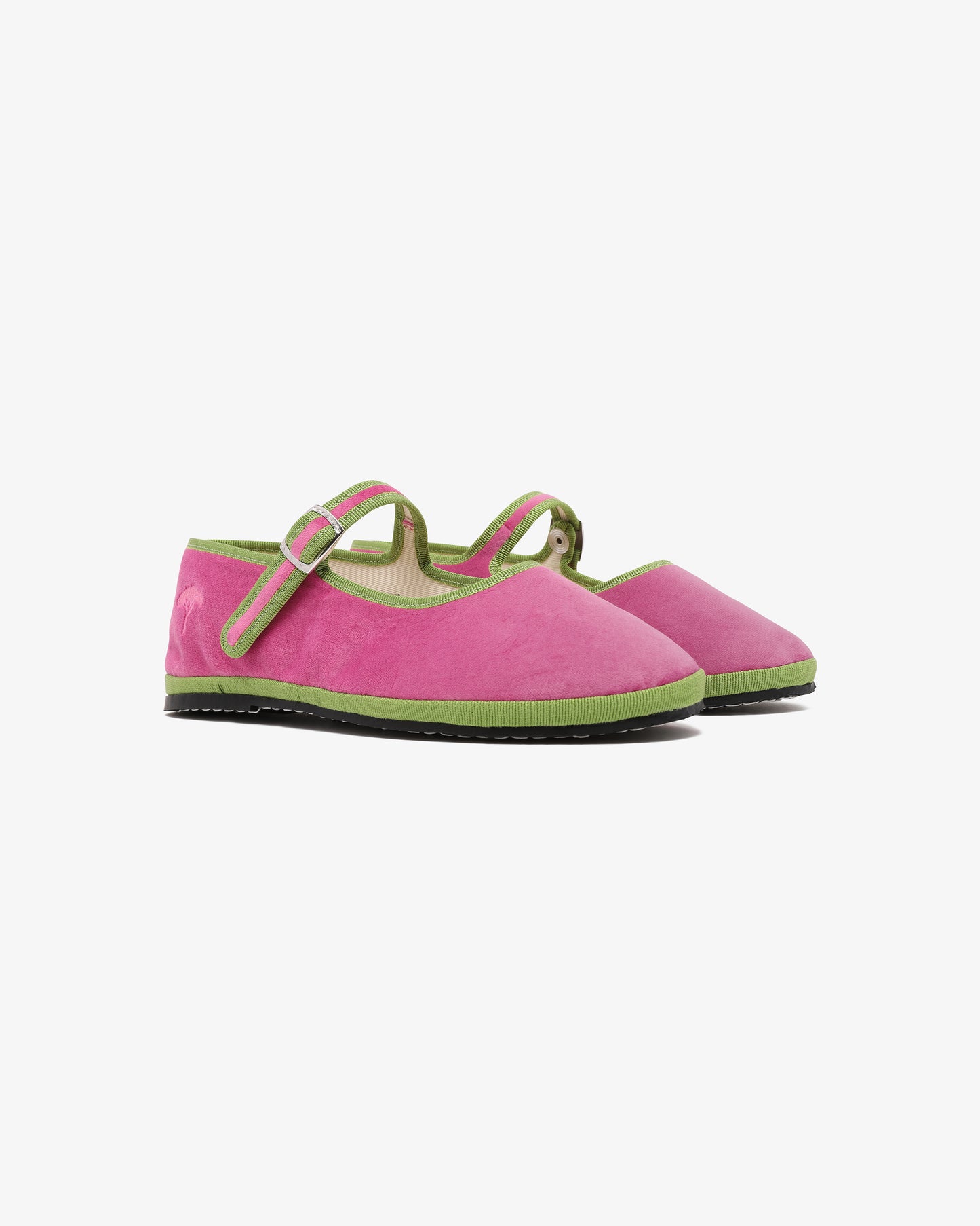 Mary Jane "pinetto" bicolore - fuxia/verde