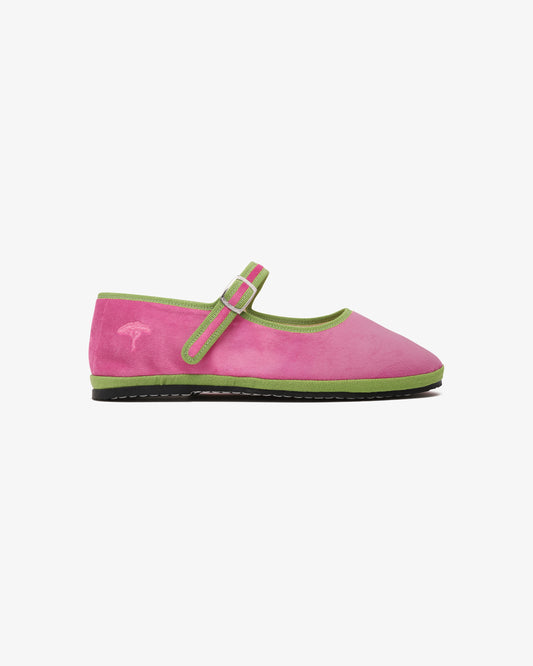 Mary Jane "pinetto" bicolore - fuxia/verde